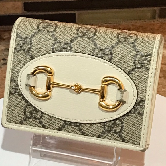 GUCCI GG Supreme Horsebit Compact Card Wallet 😍❤️‍🔥🔥 - Picture 13 of 17